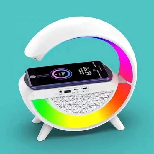 G-Speaker, Google-Speaker with Colorful LED Light & Wireless Charger