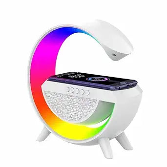 G-Speaker, Google-Speaker with Colorful LED Light & Wireless Charger