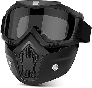 Face Mask for Bikers, Windproof, Dirt Shield, Adjustable Strap, Detachable