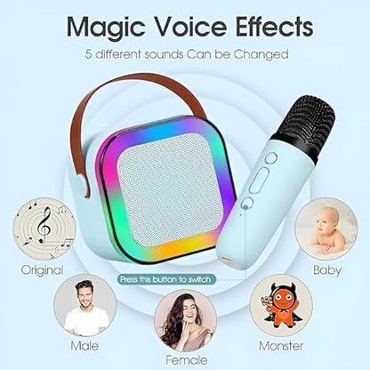 Karaoke Bluetooth Speaker with Mic for Home Singing Magic