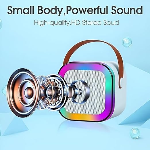 Karaoke Bluetooth Speaker with Mic for Home Singing Magic